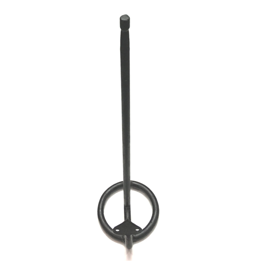 HAND FORGED ARROW HEAD LONG TOILET ROLL HOLDER - BEESWAX FINISH