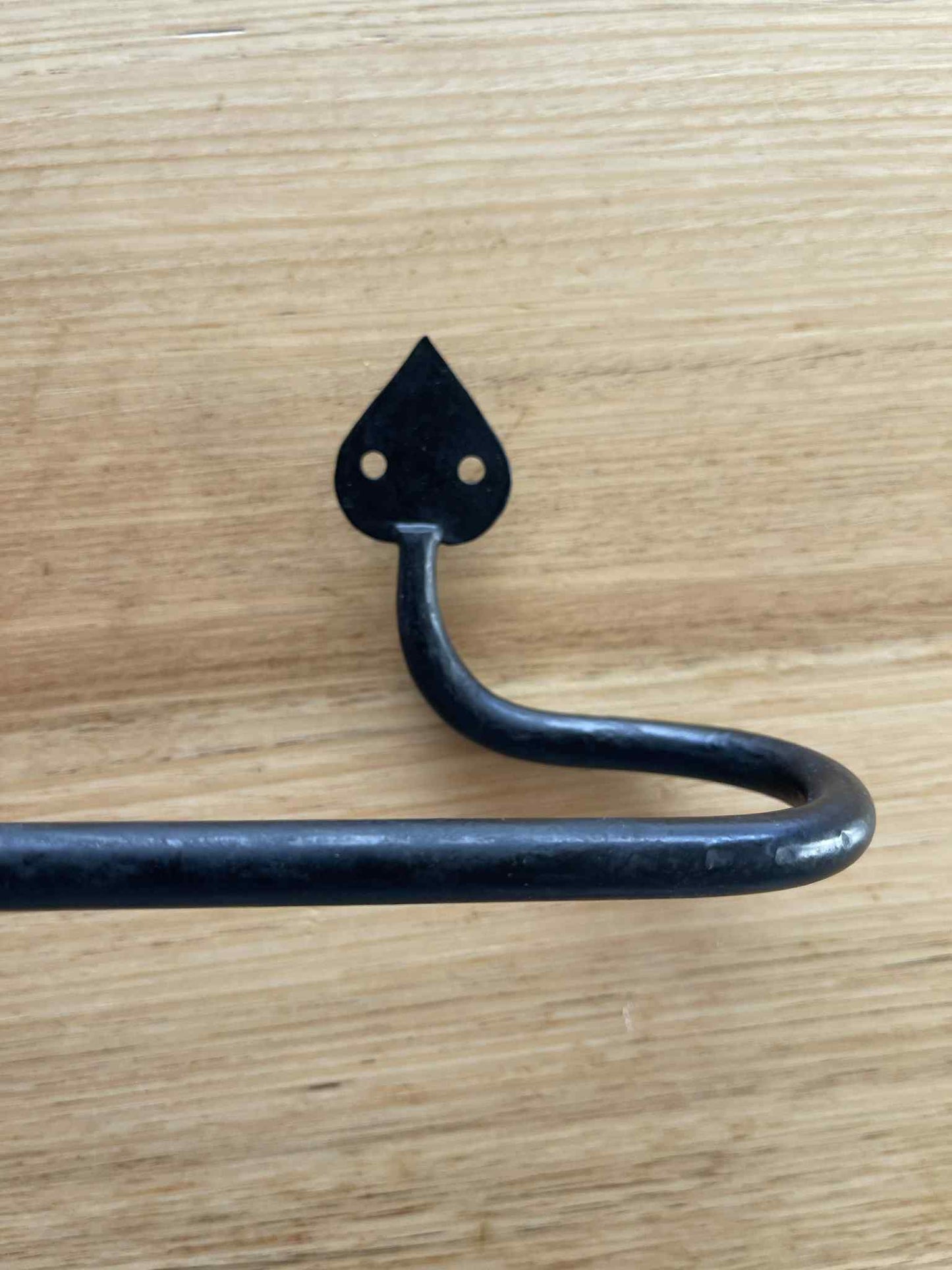 HAND FORGED TOILET ROLL HOLDER - BEESWAX FINISH