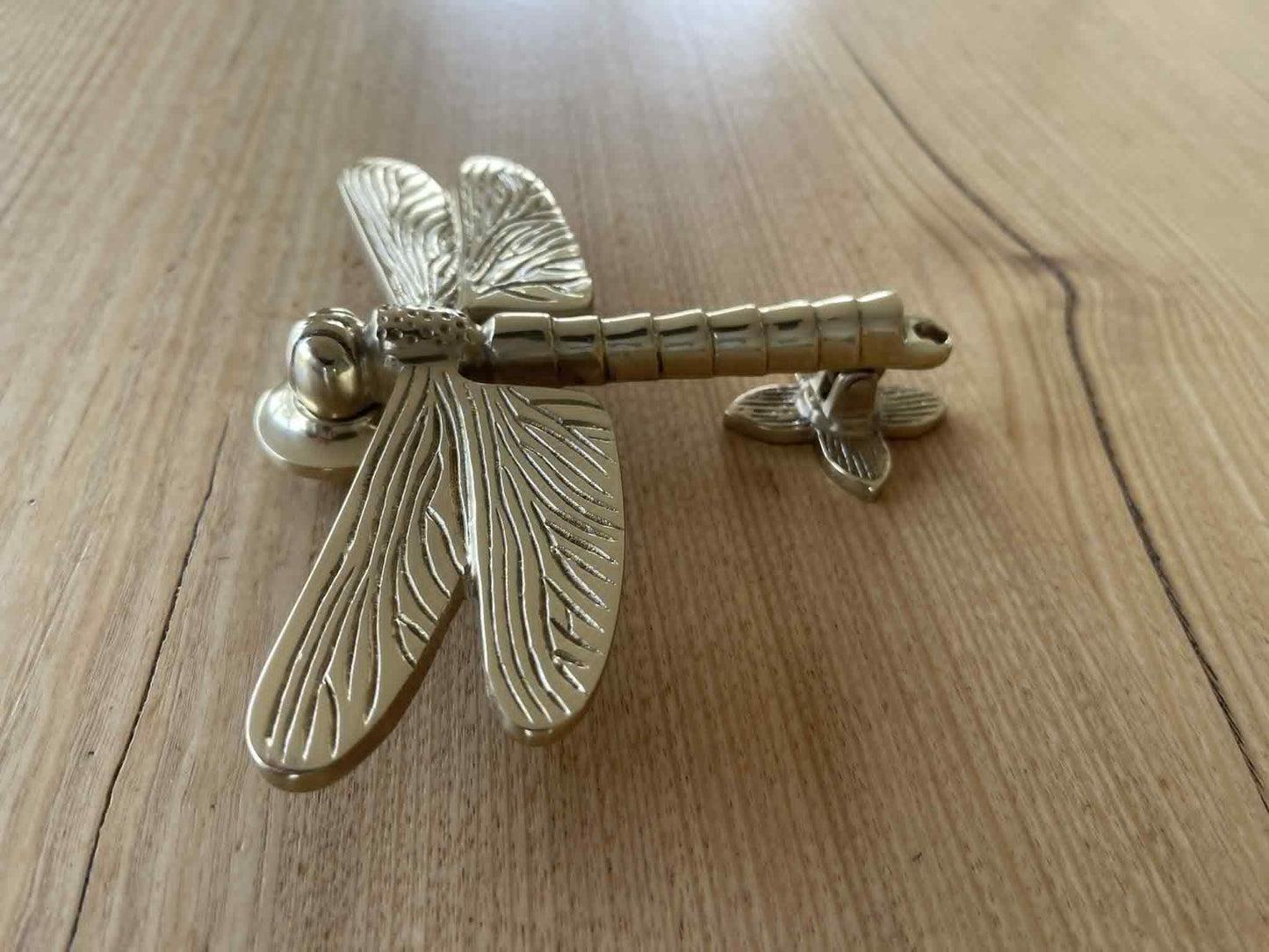 SOLID BRASS DRAGONFLY DOOR KNOCKER