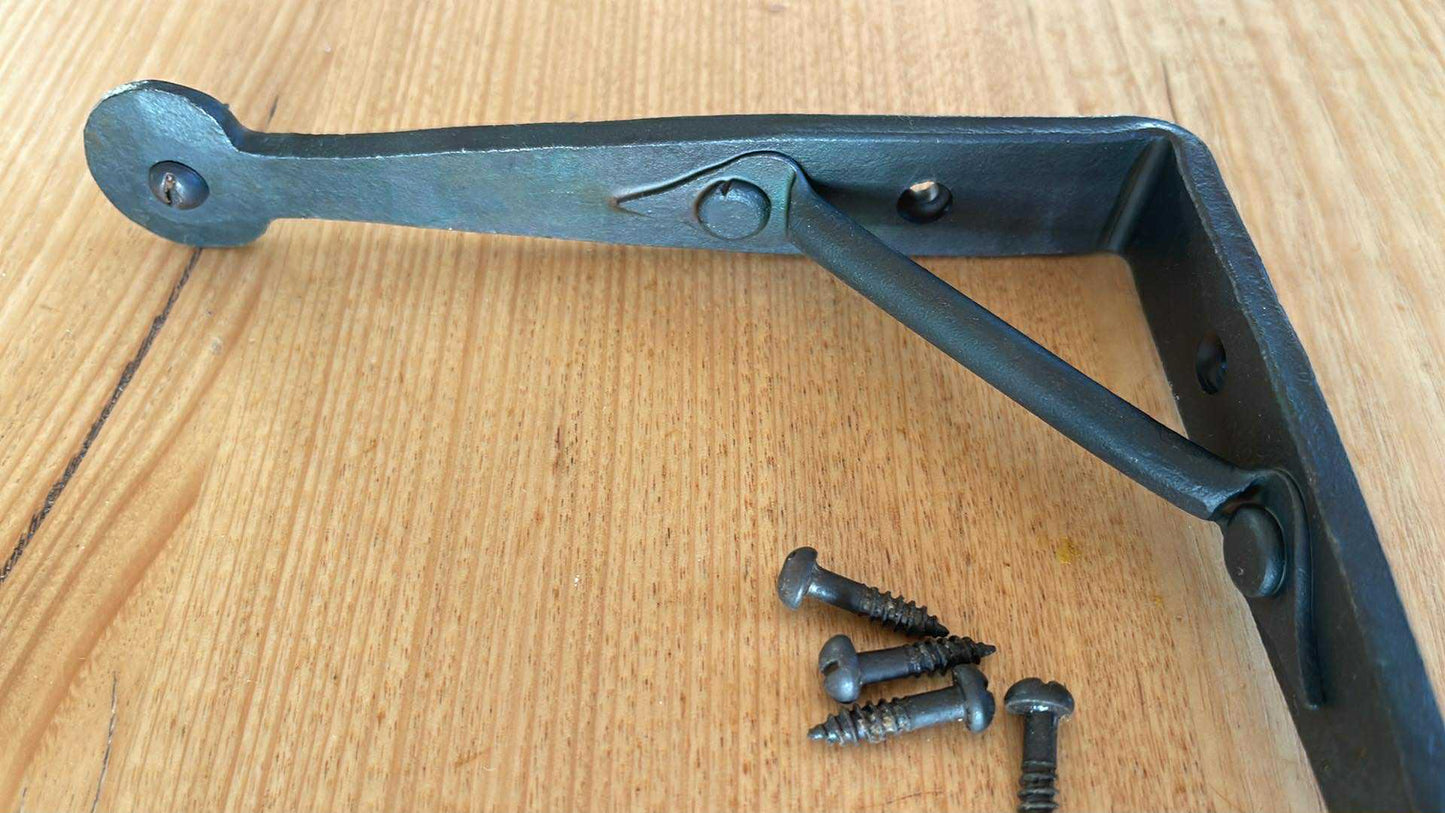 HAND FORGED WROUGHT IRON SHELF BRACKETS