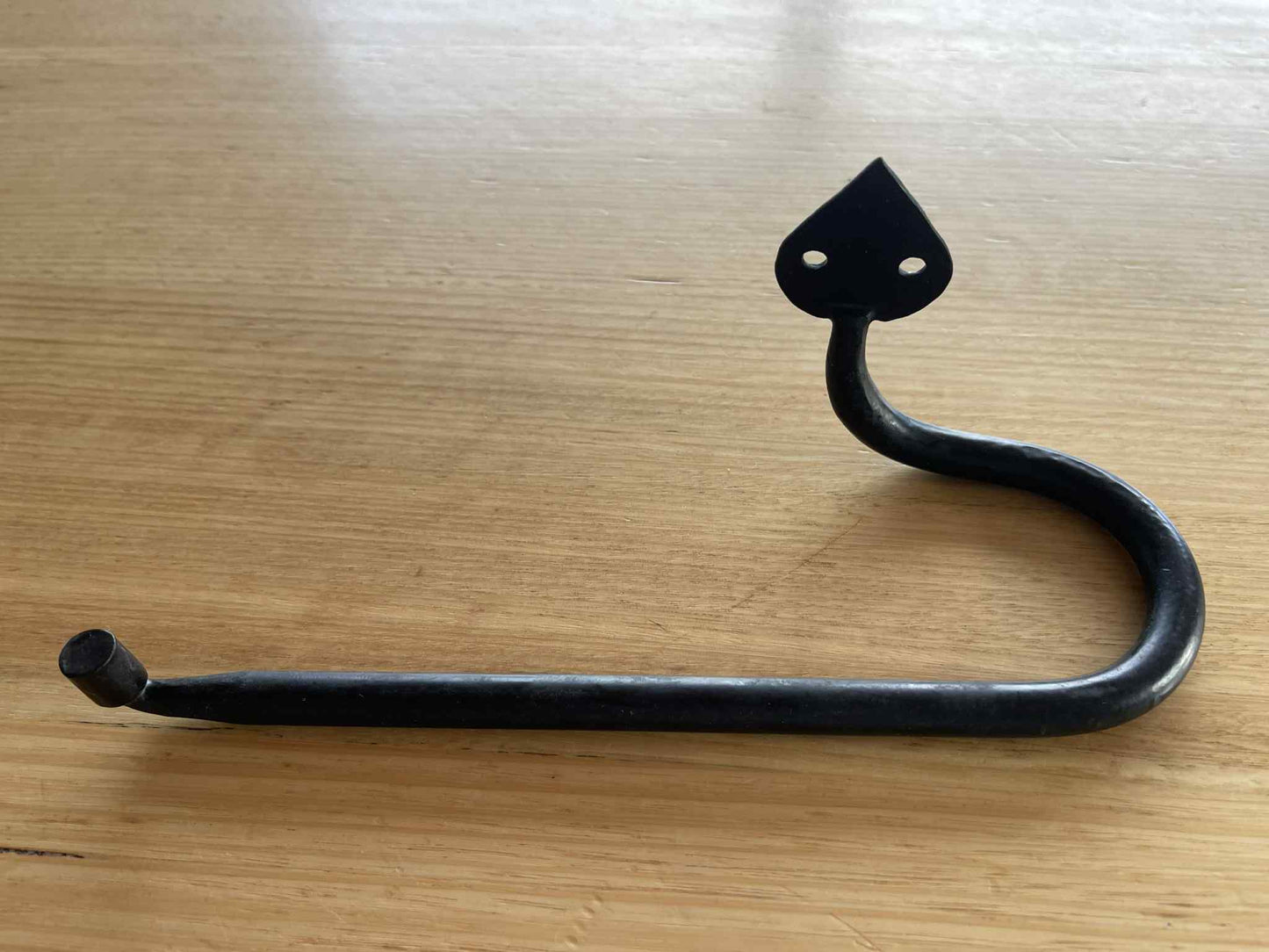 HAND FORGED TOILET ROLL HOLDER - BEESWAX FINISH