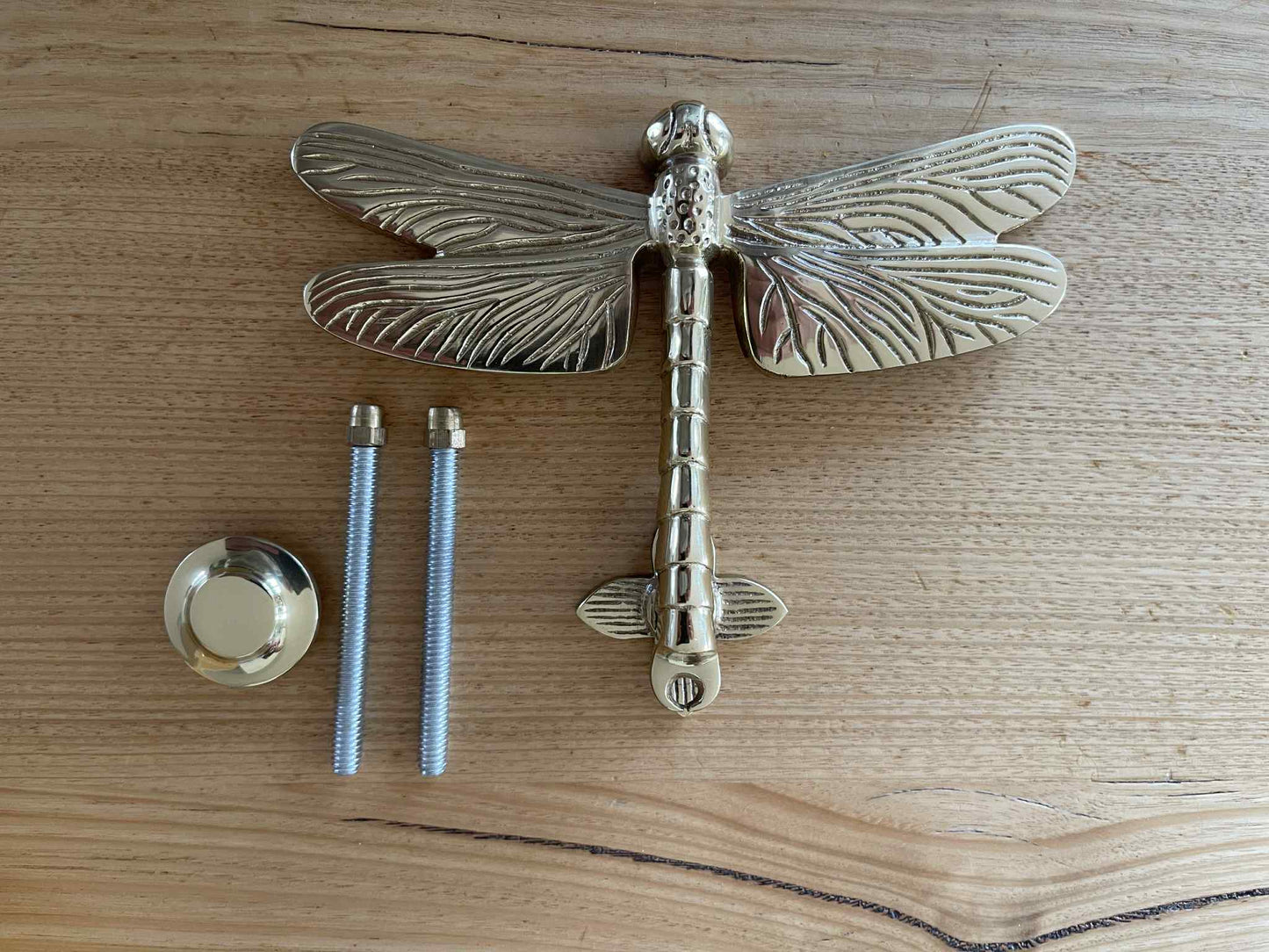 SOLID BRASS DRAGONFLY DOOR KNOCKER