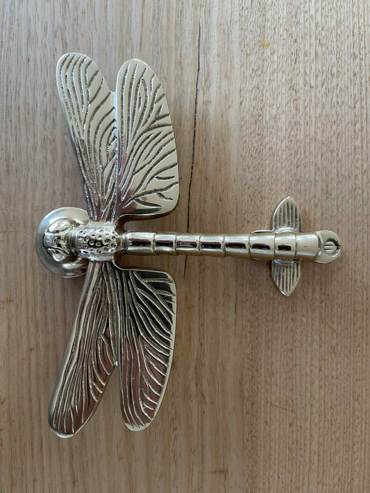 SOLID BRASS DRAGONFLY DOOR KNOCKER