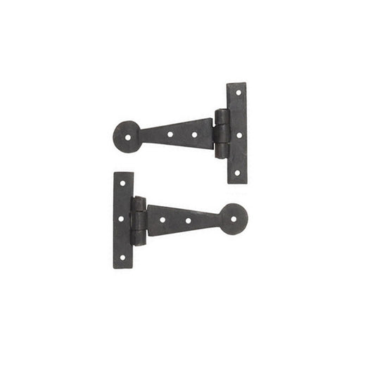 HAND FORGED 4″ BEAN T HINGE BEESWAX FINISH