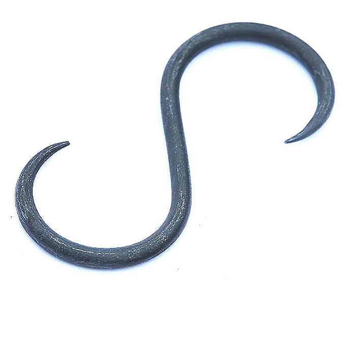 BEESWAX 8″ HAND FORGED S HOOK
