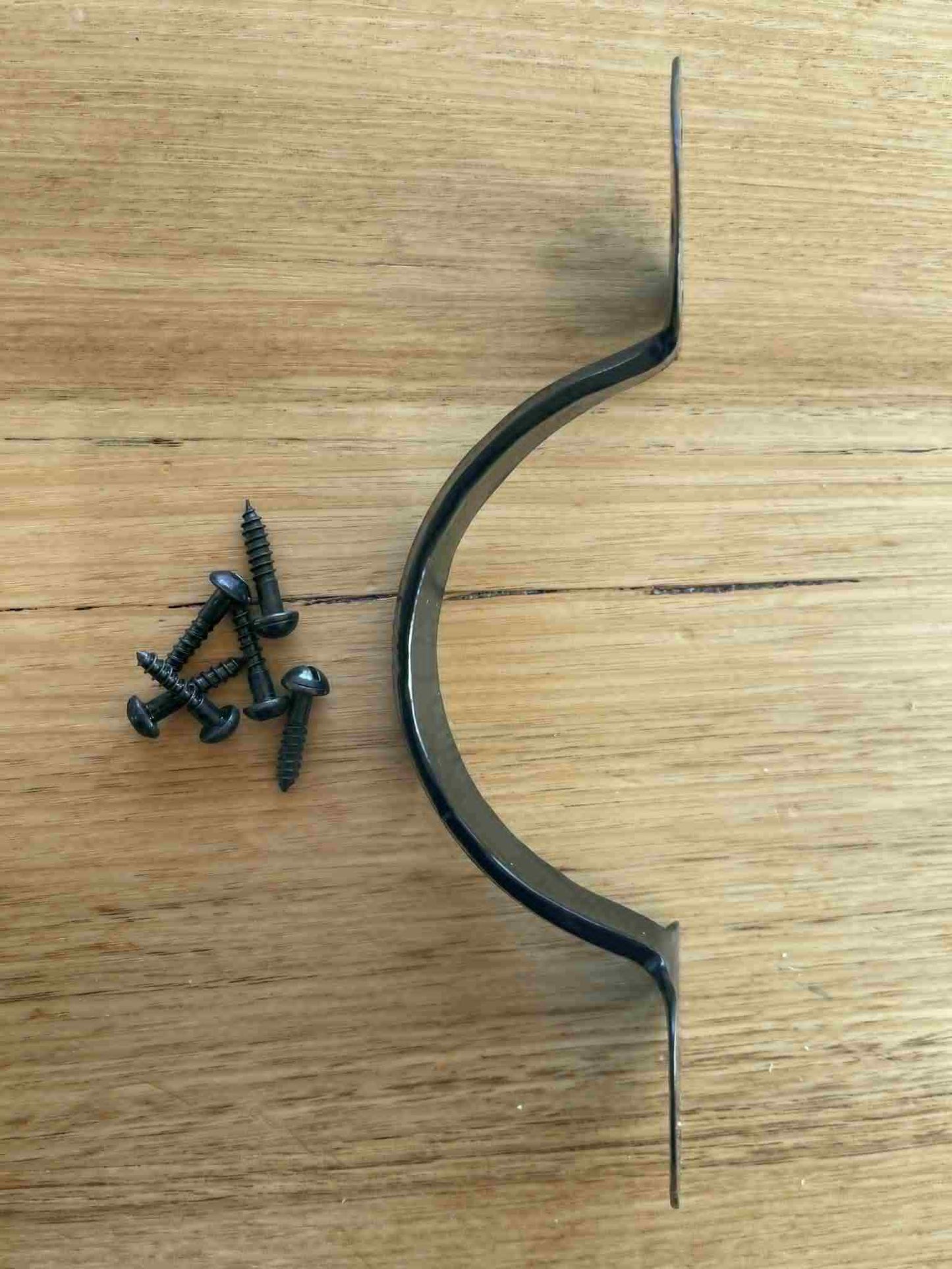 BLACKSMITH HAND FORGED GOTHIC PULL HANDLE