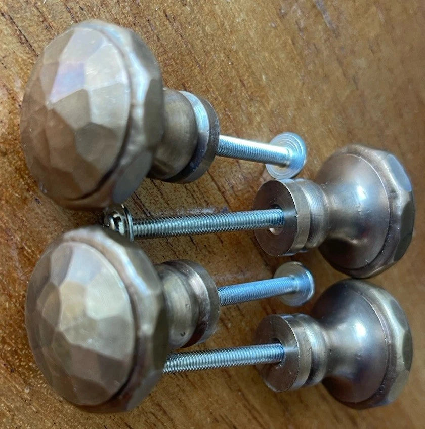 30MM BRONZE HAMMERED CABINET KNOB - OIL FINSIHED
