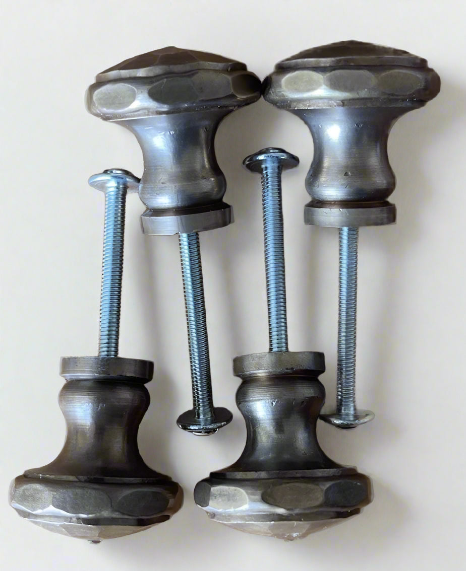 30MM BRONZE HAMMERED CABINET KNOB - OIL FINSIHED